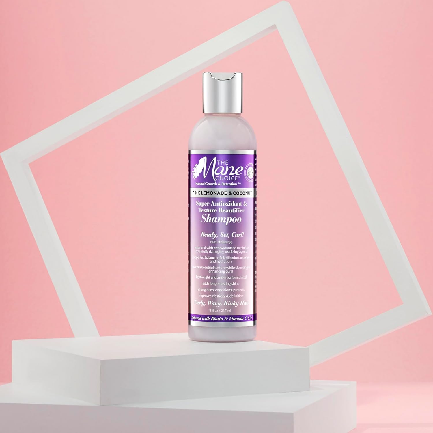 The Mane Choice Pink Lemonade Shampoo for All Hair Types, 12 oz, Anti-Oxidant Formula - Image 5