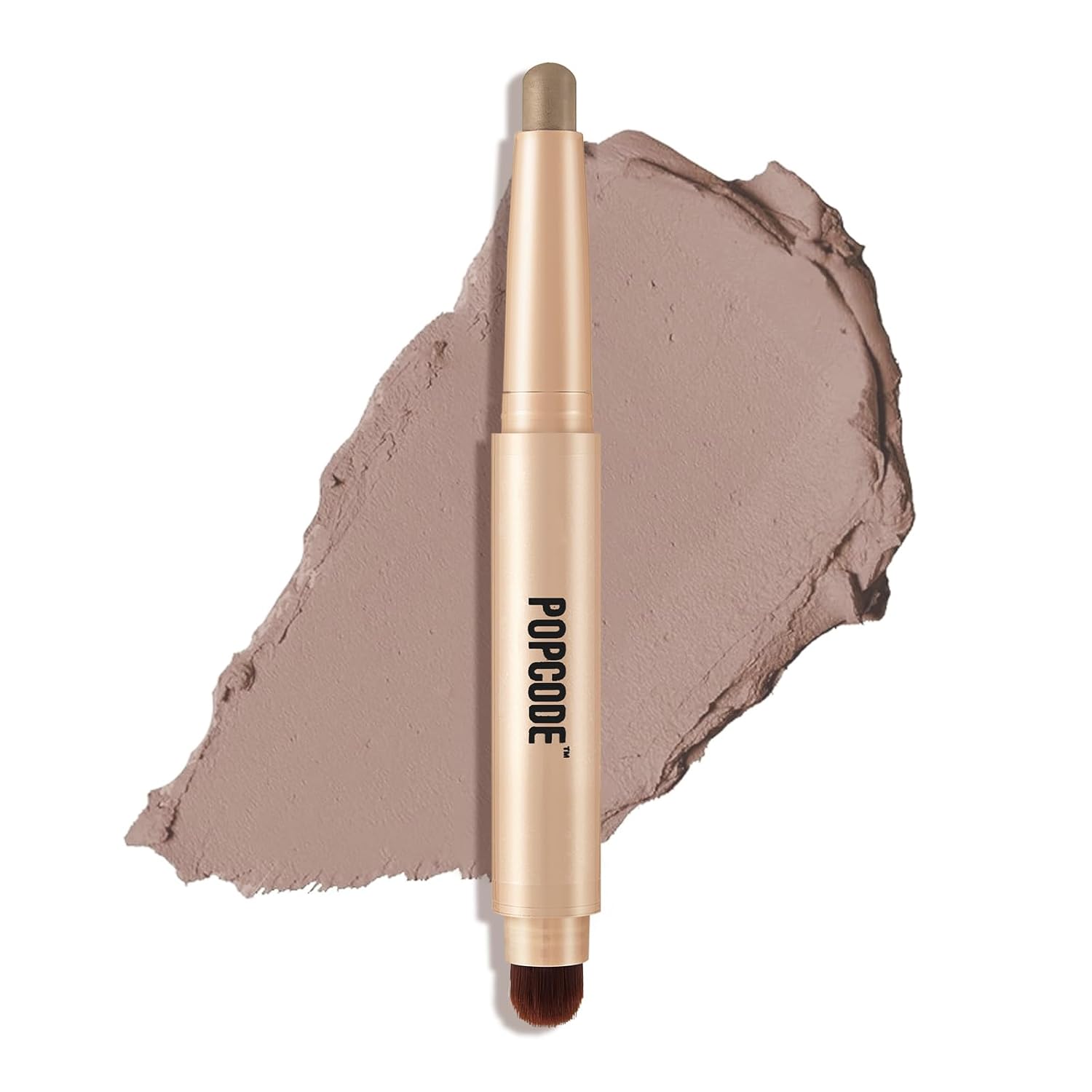 Cream to Powder Waterproof Eyeshadow Stick, Longwear, Easy-to-Apply, Smudge-Proof Matte Eyeshadow Pencil(003 Grey Brown Matte)