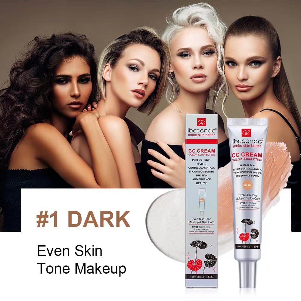 Light Shade Waterproof CC Cream Foundation SPF 25 1.5 Oz Capacity - Image 8
