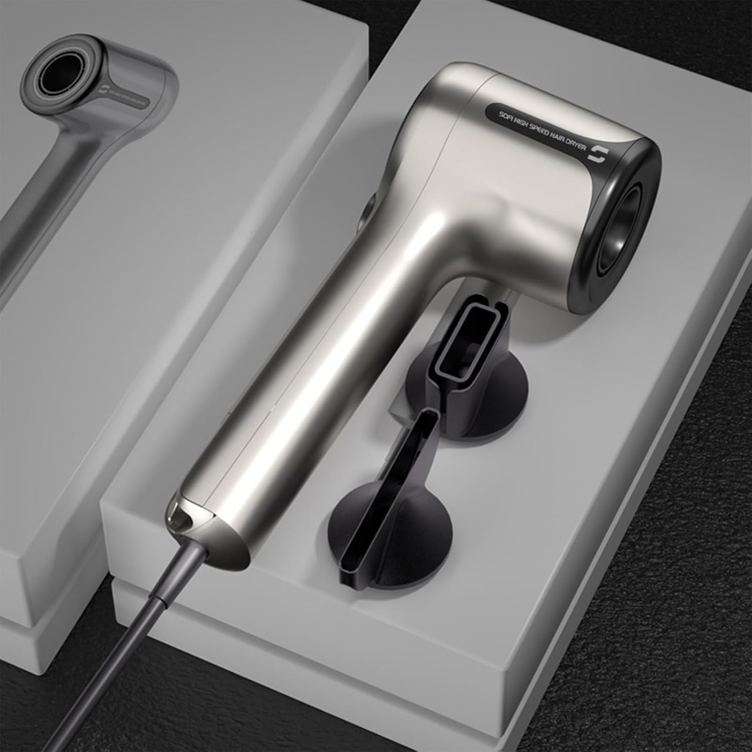 G1 Ionic Hair Dryer with Brushless DC Motor, Fast-Drying, Low Noise, 2 Nozzles, Travel Size - Image 6