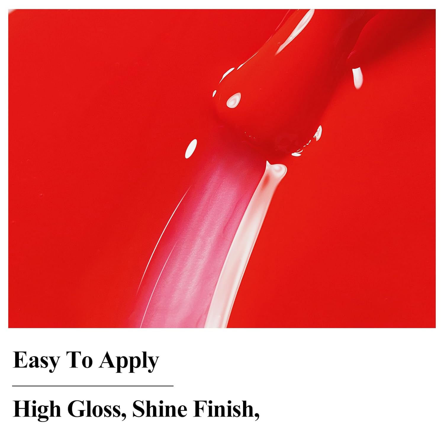 Vibrant Red Quick Dry Nail Polish 12ML Long Lasting Non-Gel Lacquer - Image 3