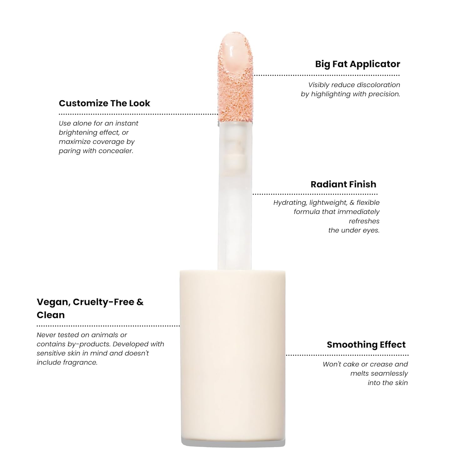 Half Caked Star Bright Liquid Under-Eye Brightener 4.6ml Creamy Lightweight Medium Coverage Eternal Sunshine - Image 4
