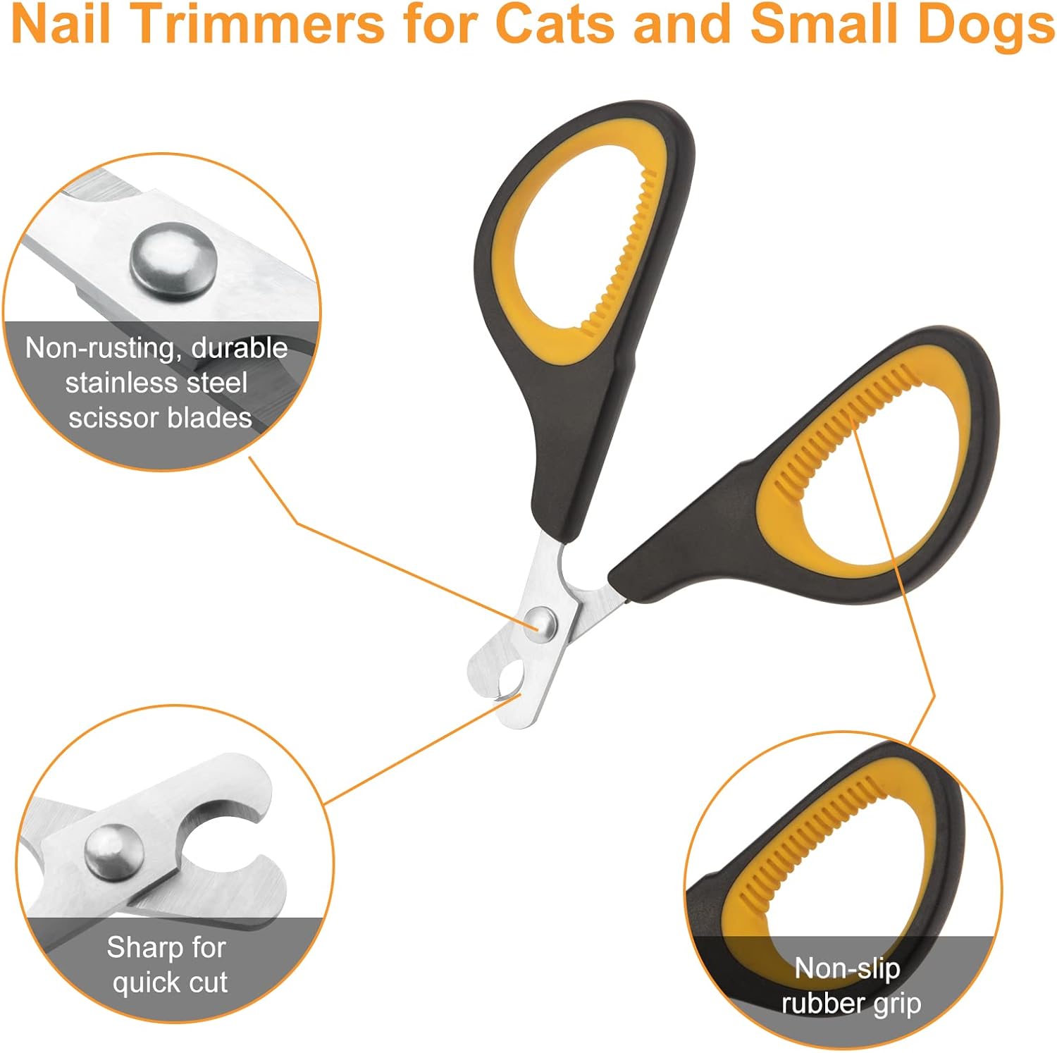 Ergonomic Anti-Slip Grooming Tool Cat Nail Clipper and Dog Nail Trimmer for Small Pets - Image 5