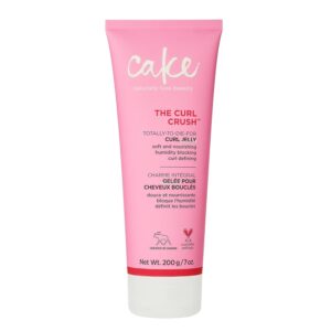 Cake Beauty Curl Jelly, The Curl Crush – Moisturizes & Nourishes Curls - Lightweight for Soft Hold & Shiny Finish - Humidity Blocking For Frizz Control - For Curly Hair- 7 oz / 200g
