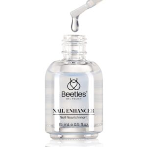 Beetles Nail Strengthener and Growth, Nail Hardener Extra Strong and Growth, Nail Strengthener for Damaged Nails Thin Nails, Clear Nail Polish Strengthener and Growth, 0.5 Fl Oz Quick Dry Nail Care