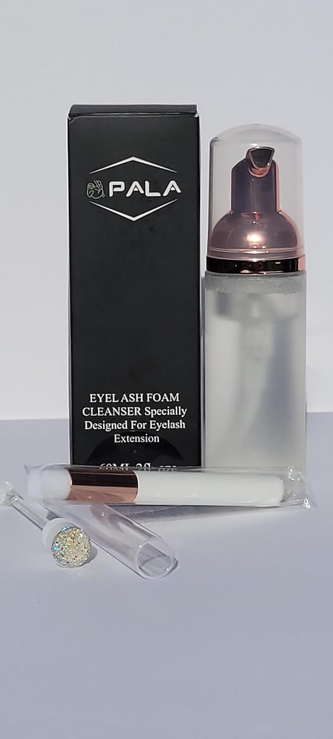 Eyelash Extension Foam Cleanser Kit with Brush and Wand, 150ml Volume - Image 2