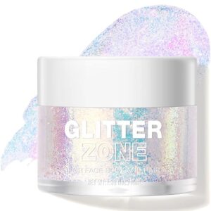 LANGMANNI Holographic Body Glitter Gel for Body, Face, Hair and Lip.Color Changing Glitter Gel Under Light. Vegan & Cruelty Free-1.35 oz (2# Sparkling Pink)