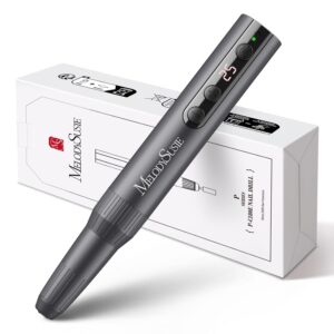 MelodySusie Professional Cordless Electric Nail Drill：PC180E Rechargeable Portable 25000RPM Nail Efile for Acrylic Gel Dip Powder Nails, 25 Speeds with Nail Drill Bits Sanding Bands Gray