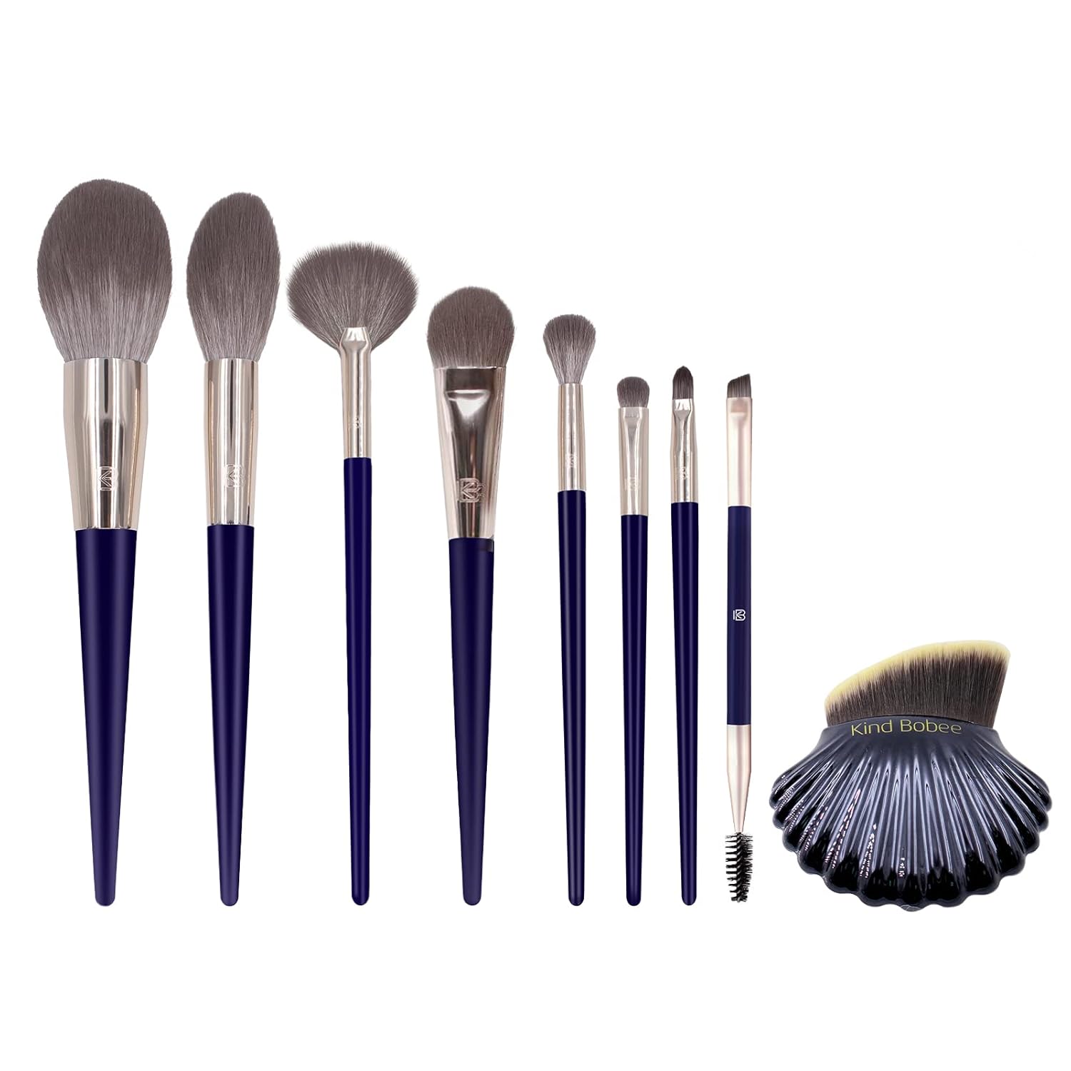 Makeup Brush Kit, MODUSKYE Blush Brush Set 9 IN 1 with Foundation Brush Ultra Soft Eyeshadow Contour Brushes Flawless Face Makeup Tool