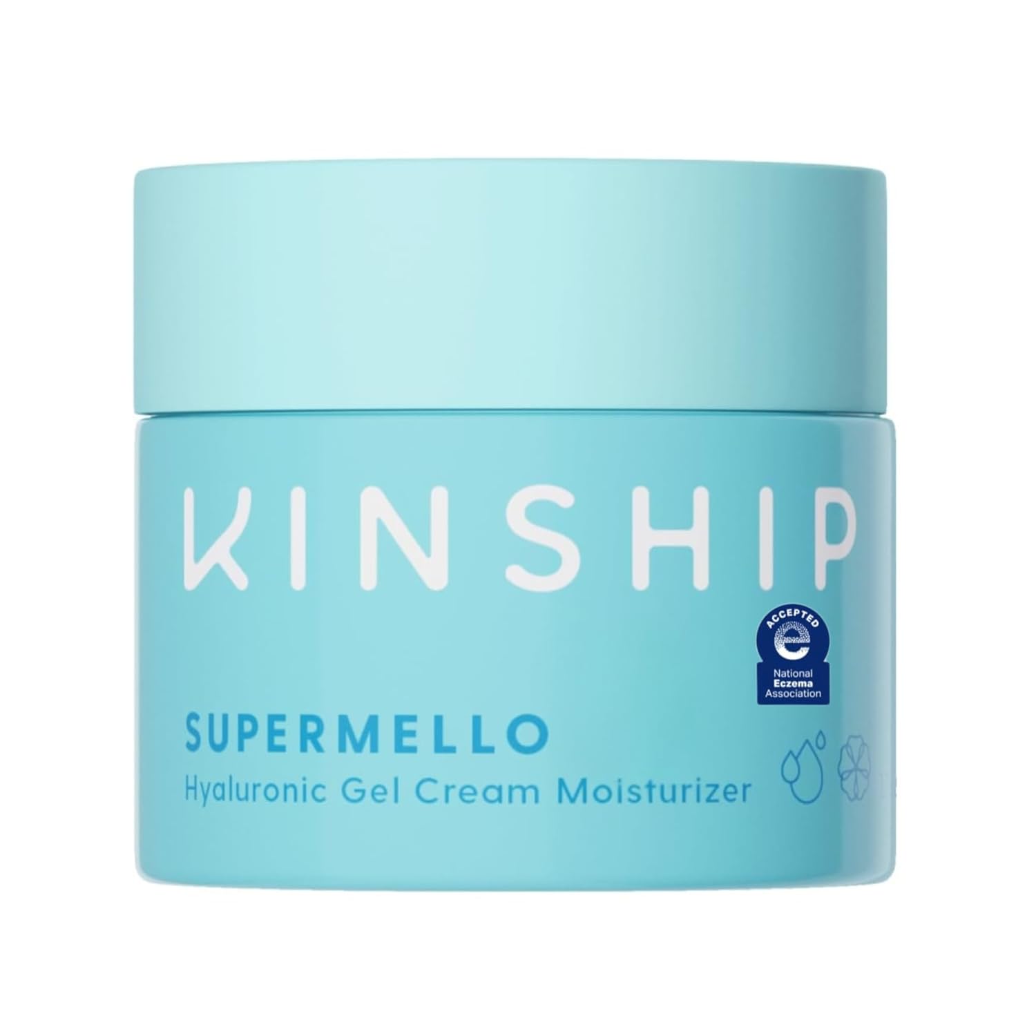 Kinship Supermello Hyaluronic Gel Cream Moisturizer – Hyaluronic Acid Face Lotion – Lightweight + Hydrating – Plump, Smooth + Soothe – Nourish Dry Skin – Rich Daily Use Clean Skin Care (3.3 oz)
