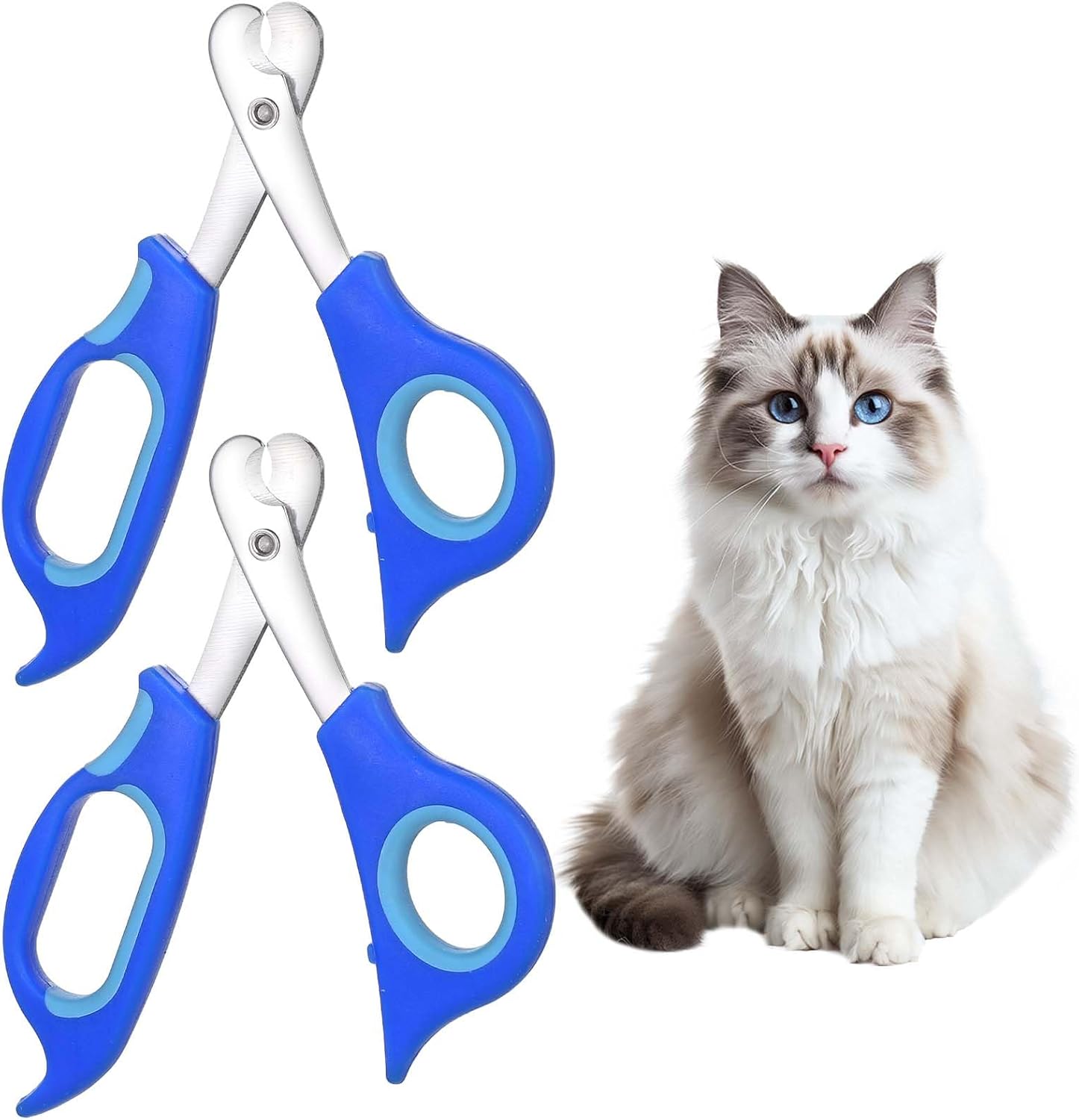 Cat Nail Clippers Bearded Dragon Nail Clippers Stainless Steel Cats Claw Trimmers Toe Nail Clippers with Precise Angled Edges Professional Pet Nail Clippers for Beginners and Groomers Small Animals
