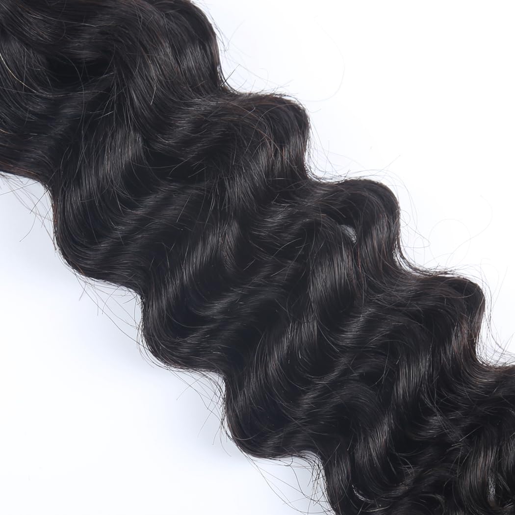 Odir 18 Inch Deep Wave Bulk Human Hair Extensions for Braiding 50g Bundle - Image 4