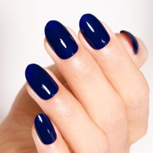 Navy Blue Gel Nail Polish Blue Nail Polish UV/LED Soak Off Gel Polish for Autumn and Winter 0.54 Fl Oz 1Pcs