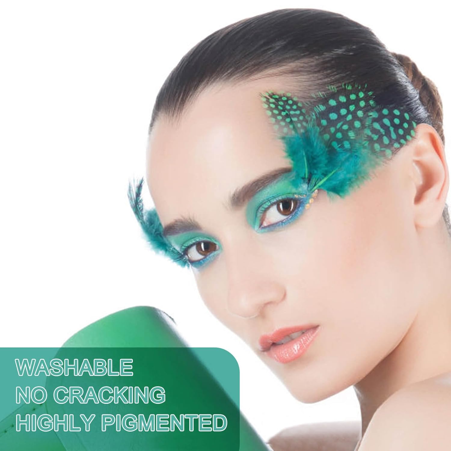 MEICOLY 2.37oz Teal Water-Based Face and Body Paint for Kids and Adults - Image 5