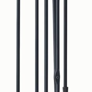 Lichamp Fireplace Tools Set, 5-Pieces Indoor Outdoor Sturdy Fire Place Poker Sets with Retro Gold Handle, FTS45GD