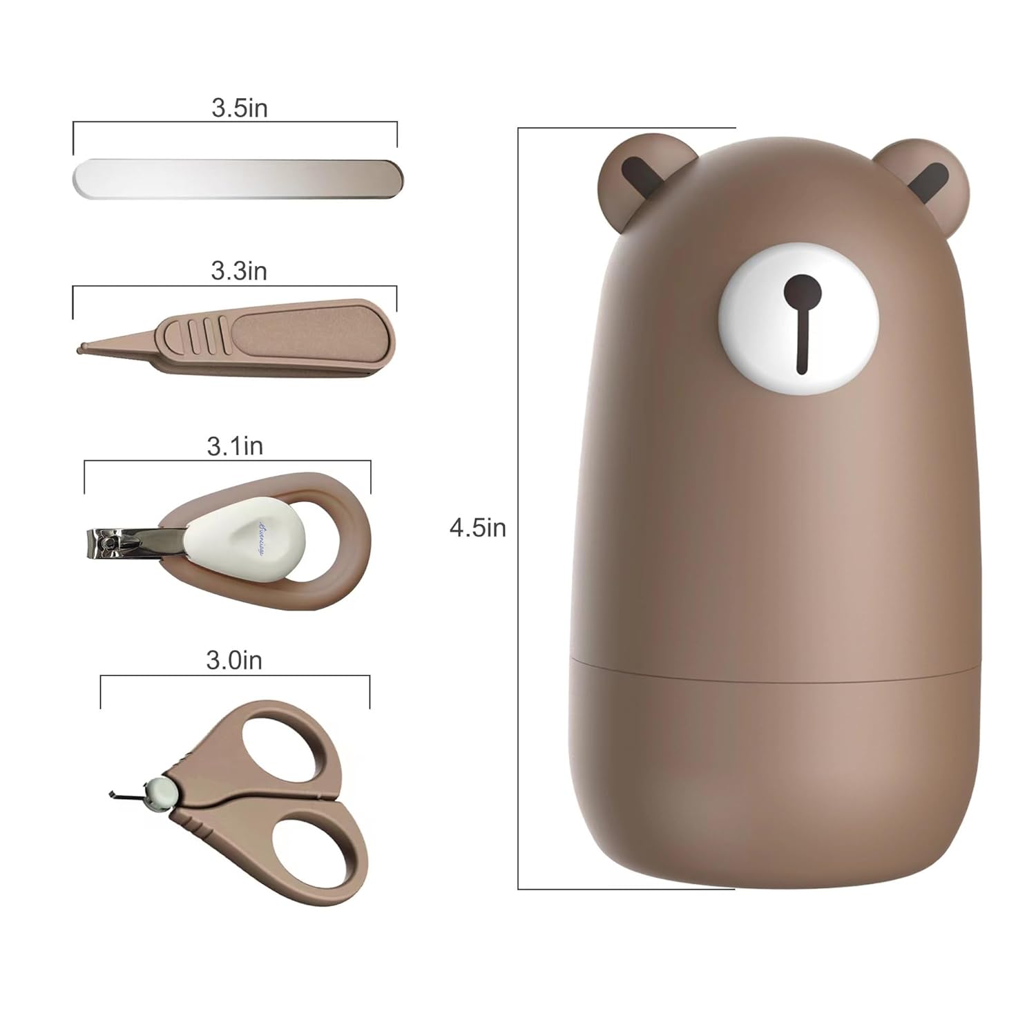 Newborn Baby Nail Clippers Set Manicure Pedicure Kit with Cute Case 0-12 Months - Image 6