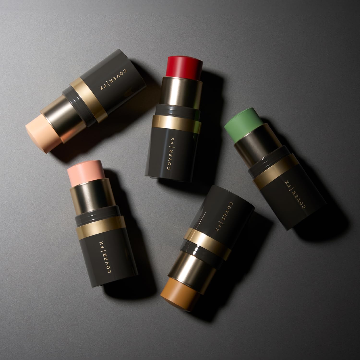Cover FX Correct Stick Duo 0.1 oz Matcha Green Concealer Peachy Brightener Set - Image 7