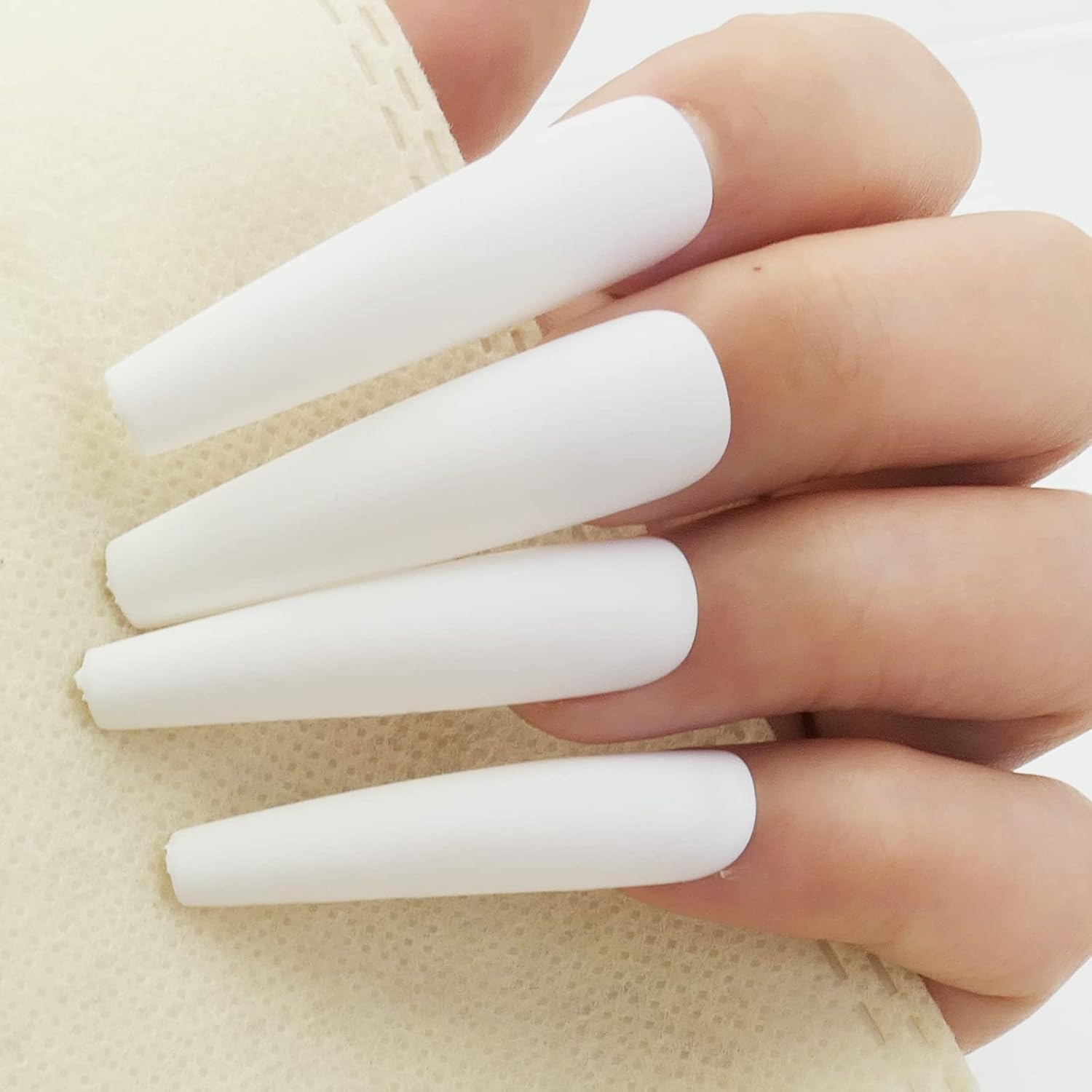 AddFavor XXL Extra Long Matte Press on Coffin Nails Full Cover Acrylic 120pcs in 12 Sizes - Image 4