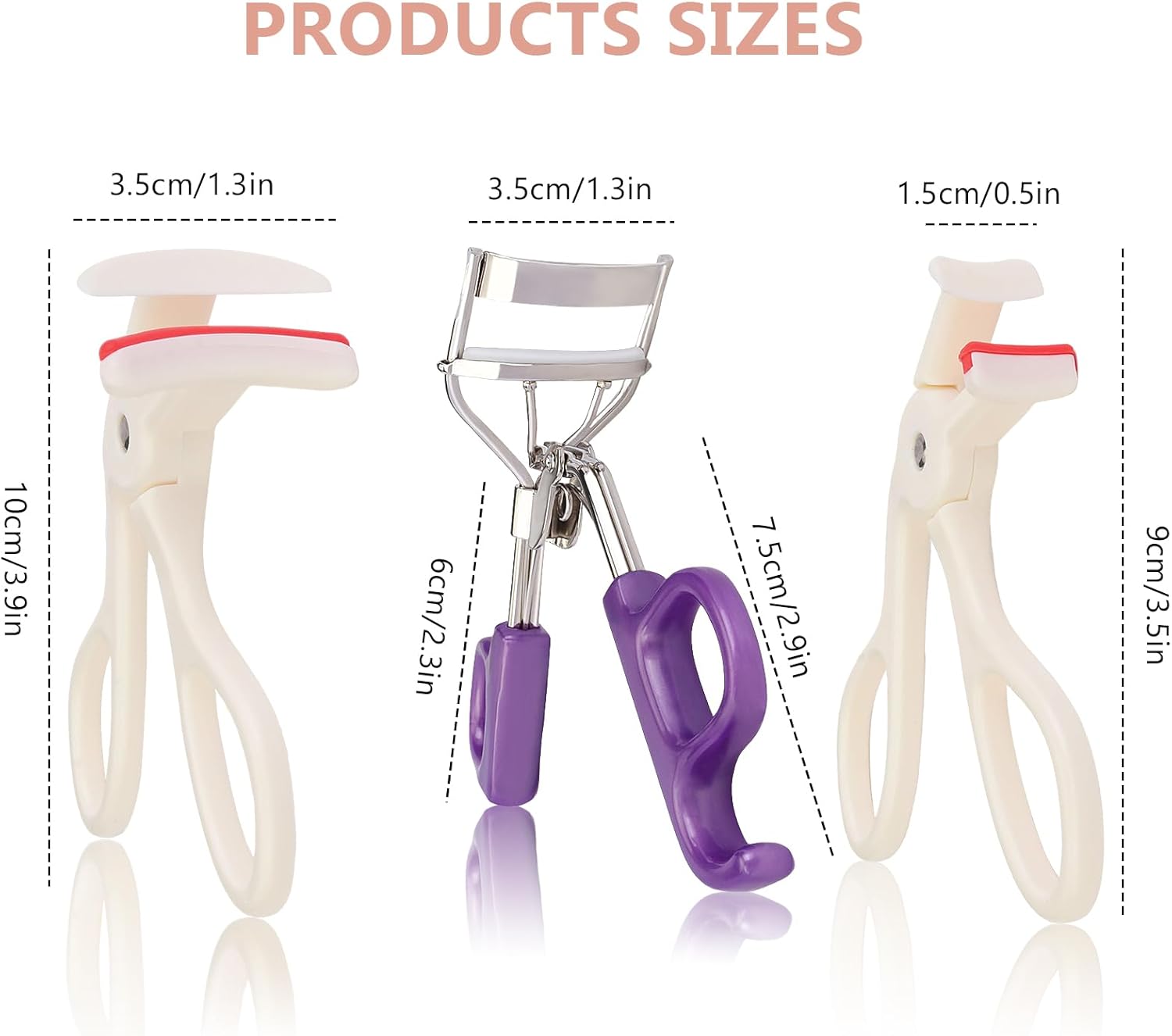 3PCS Professional Eyelash Curler Set with Silicone Refill Pads for Effortless Volume - Image 6