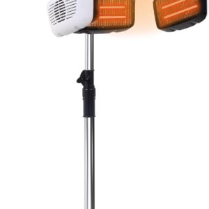 Icoget Professional Standing Hair Color Processor, Hair Dryer for Roller Set w/Adjustable Temperature, Salon Hairdressing Heater w/Timer, Hair Drying, Perming & Oil Treatments Machine w/Wheel