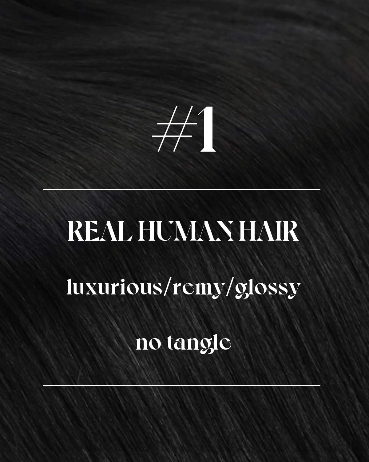 Sunny Hair 22 Inch Jet Black Sew-In Human Hair Extensions Weft Bundles for Women 100g - Image 3