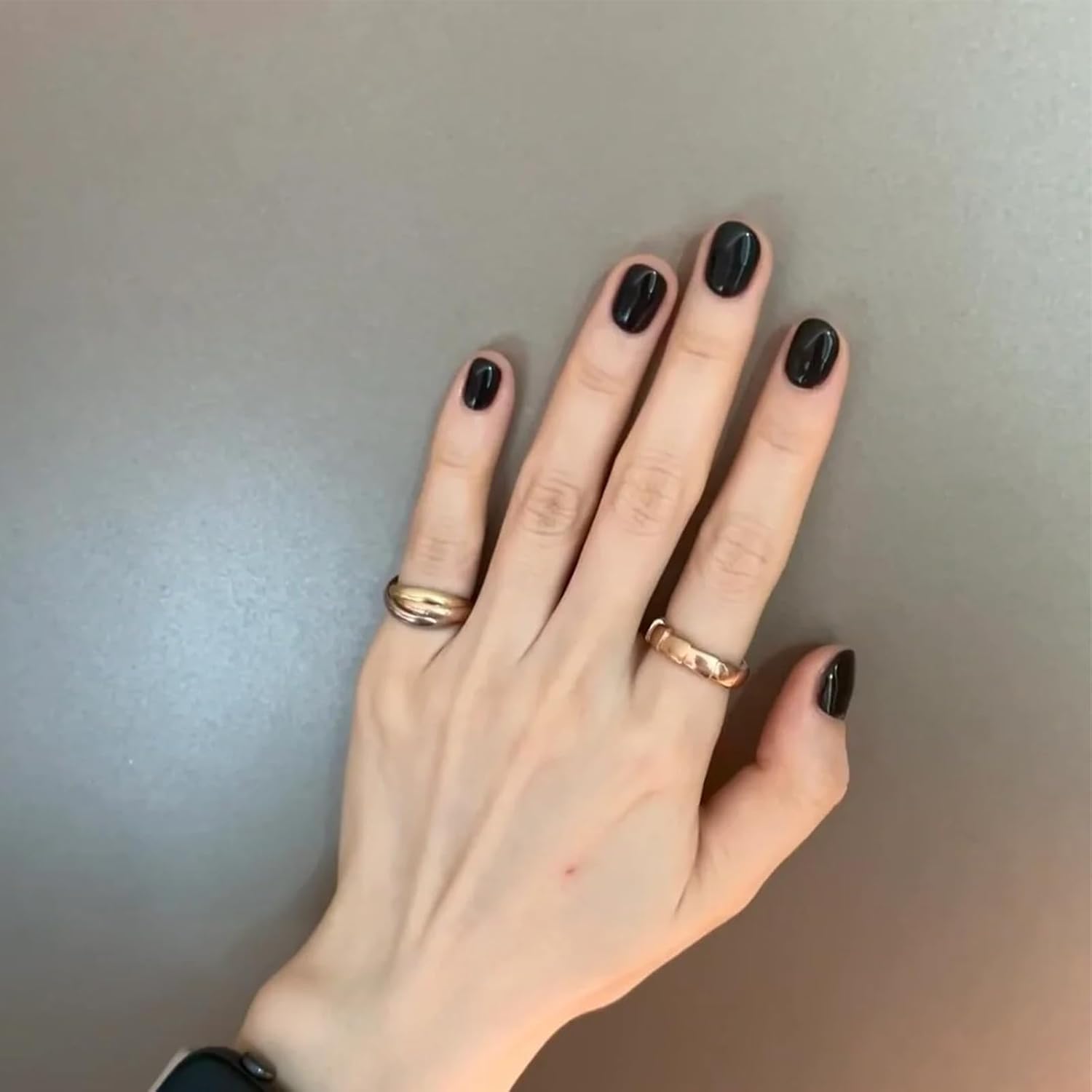 COSMOO 12ml Solid Black Vegan Nail Polish, Quick Dry Chip-Resistant Lacquer 0.41 fl oz - Image 6