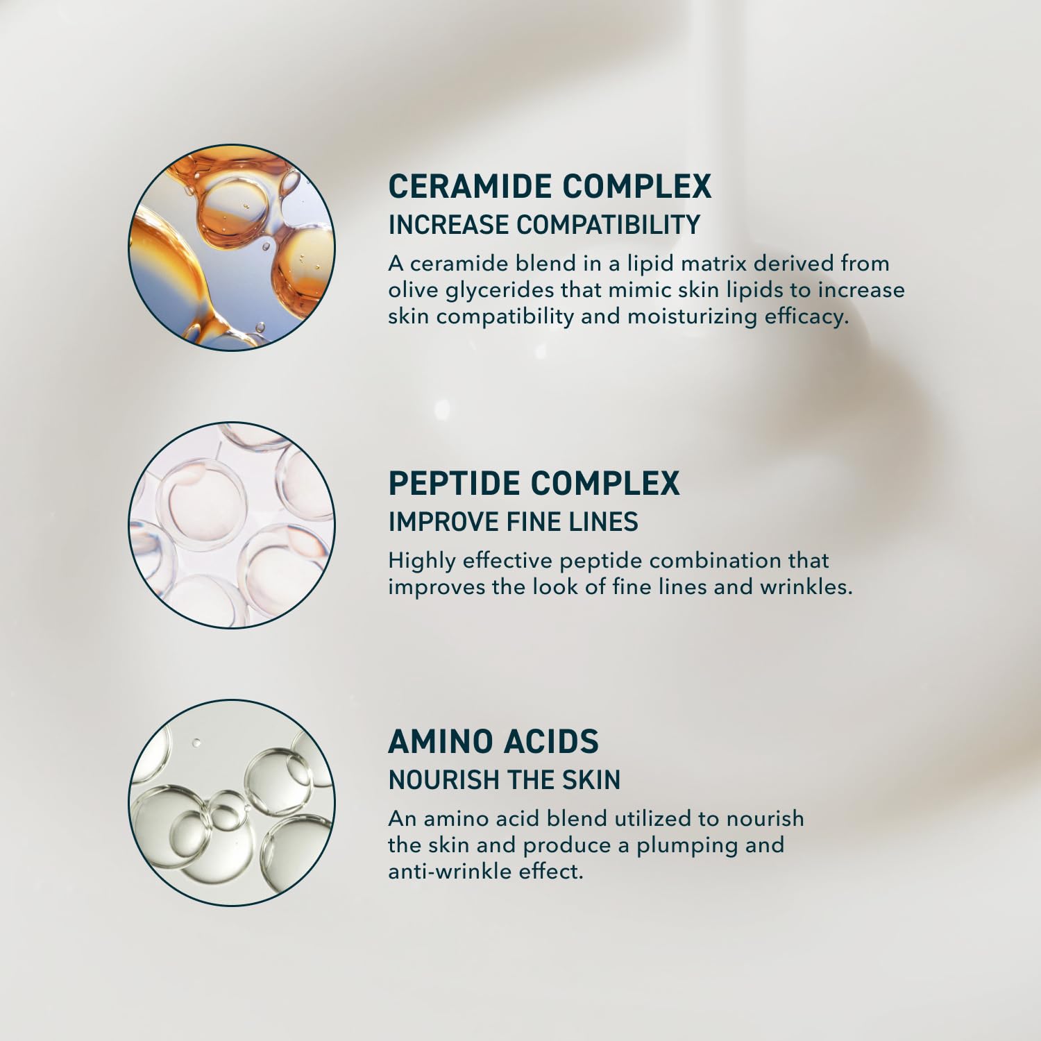 4 oz Half and Half Fluid Moisturizer Face Cream Lightweight Ceramide Peptide Lotion for All Skin Types - Image 3