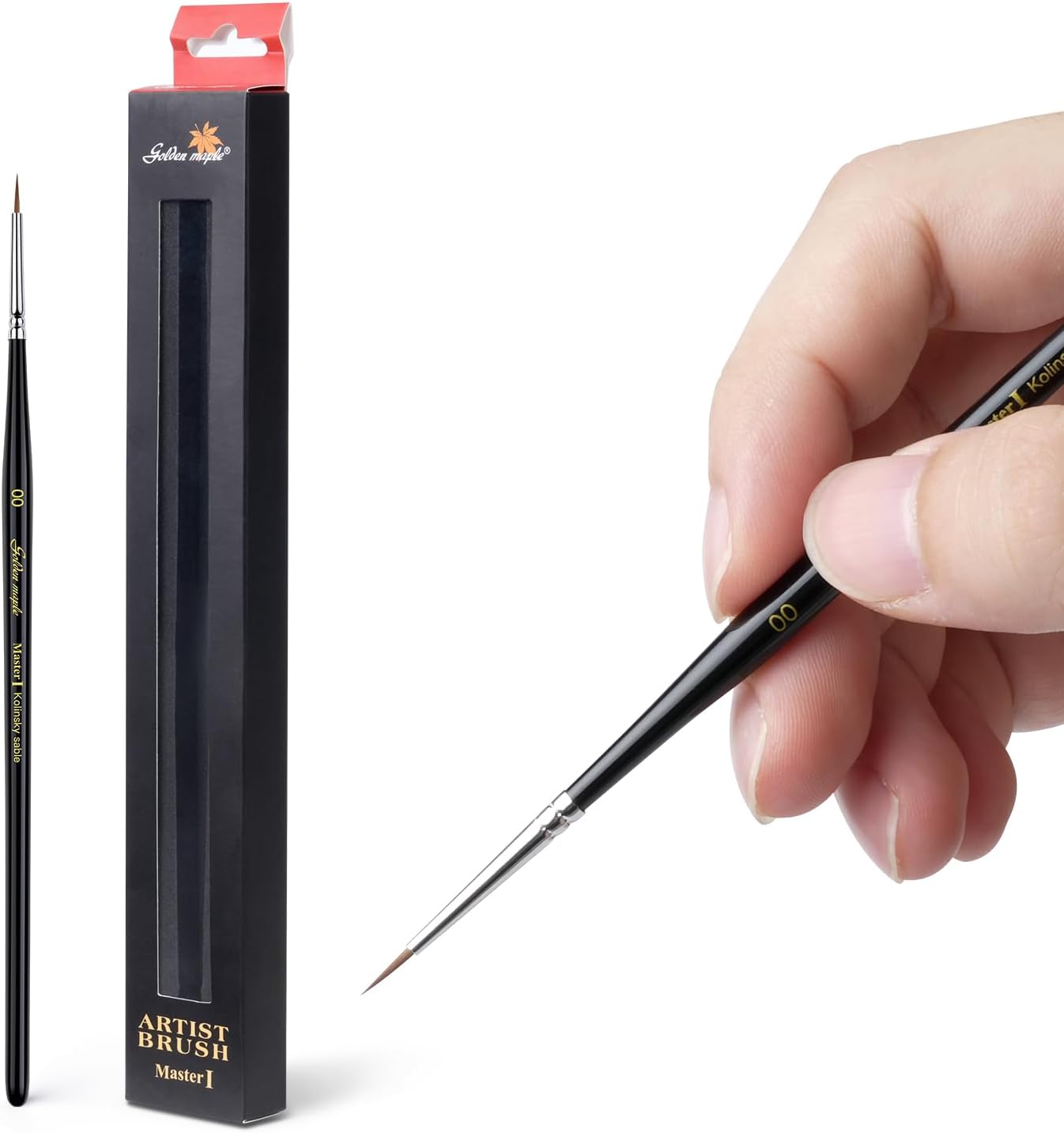 Kolinsky Sable Miniature Artist Paint Brush Set, Size 00, for Fine Detail Work - Image 7