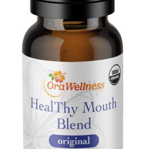 Healthy Mouth Blend Organic Tooth Oil, Fluoride Free Made in The USA Toothpaste & Mouthwash Alternative Tooth, Natural Rinse for Healthy Teeth & Gums for Women, Men and Kids, Pack of 1