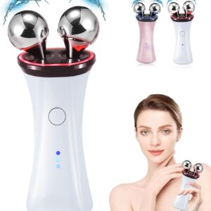 Microcurrent Facial Device - Electric Face Lifting & Toning for Face & Neck for Mother & Companion - Handheld Skin Care Device (White)