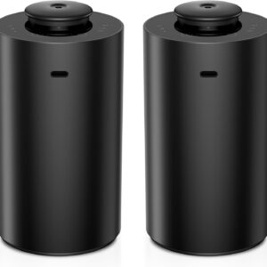 Waterless Essential Oil Diffuser for Home Aromatherapy Scent Diffusers with 3 Countdown Timer Settings or Timer-Off, 3 Mist Levels for Car Room Studio Office, ANX Premium Metal Black 2 Pack