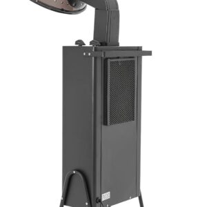 Hair Dryer, 1200W Professional Freestanding Hooded Hair Dryer with Wheels, Salon Hair Dryer Stand 3 Temp Settings for Hair Salons, Spa, Home