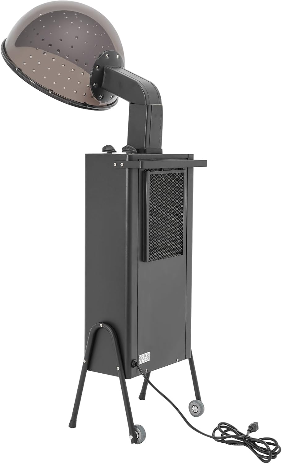 Hair Dryer, 1200W Professional Freestanding Hooded Hair Dryer with Wheels, Salon Hair Dryer Stand 3 Temp Settings for Hair Salons, Spa, Home