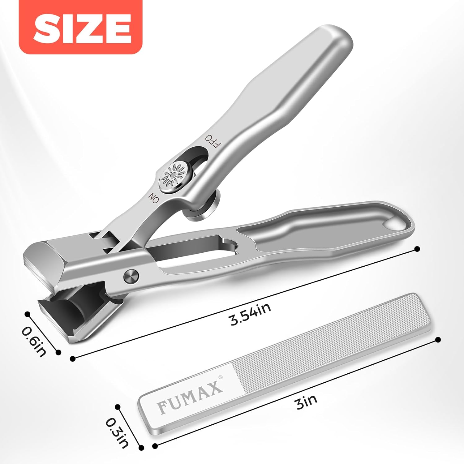 Durable Toenail Clippers with Catcher for Thick Nails and Extended Grip - Image 7