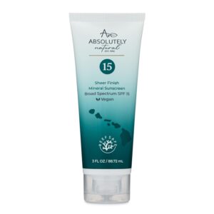 SPF 15 Mineral Sunscreen - Broad Spectrum Water Resistant Moisturizer Lotion For Body & Face - With Non-Nano Zinc Oxide, Vitamin E, & Antioxidants - Made in USA, 3 Oz