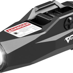 VOTATU 1600 Lumens Light Laser Combo for Pistol, Rechargeable Green Laser and Flashlight with Adjustable Rail Keys, Compact Weapon Light with Laser Beam