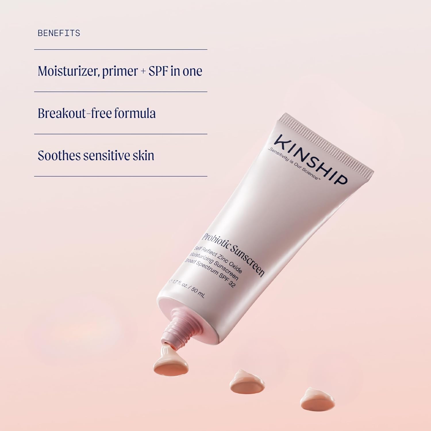Kinship Zinc Oxide Mineral Sunscreen SPF 32 Sensitive Skin Vegan 3.5 oz - Image 3