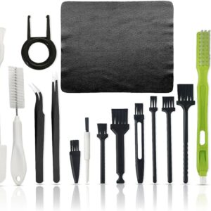 Keyboard Brush,19 in 1 Anti Static Brush,Cleaning Anti-Static Electronics Cleaning Brush,Keyboard Cleaning Brush Easy to Carry and Clean.Complete Set