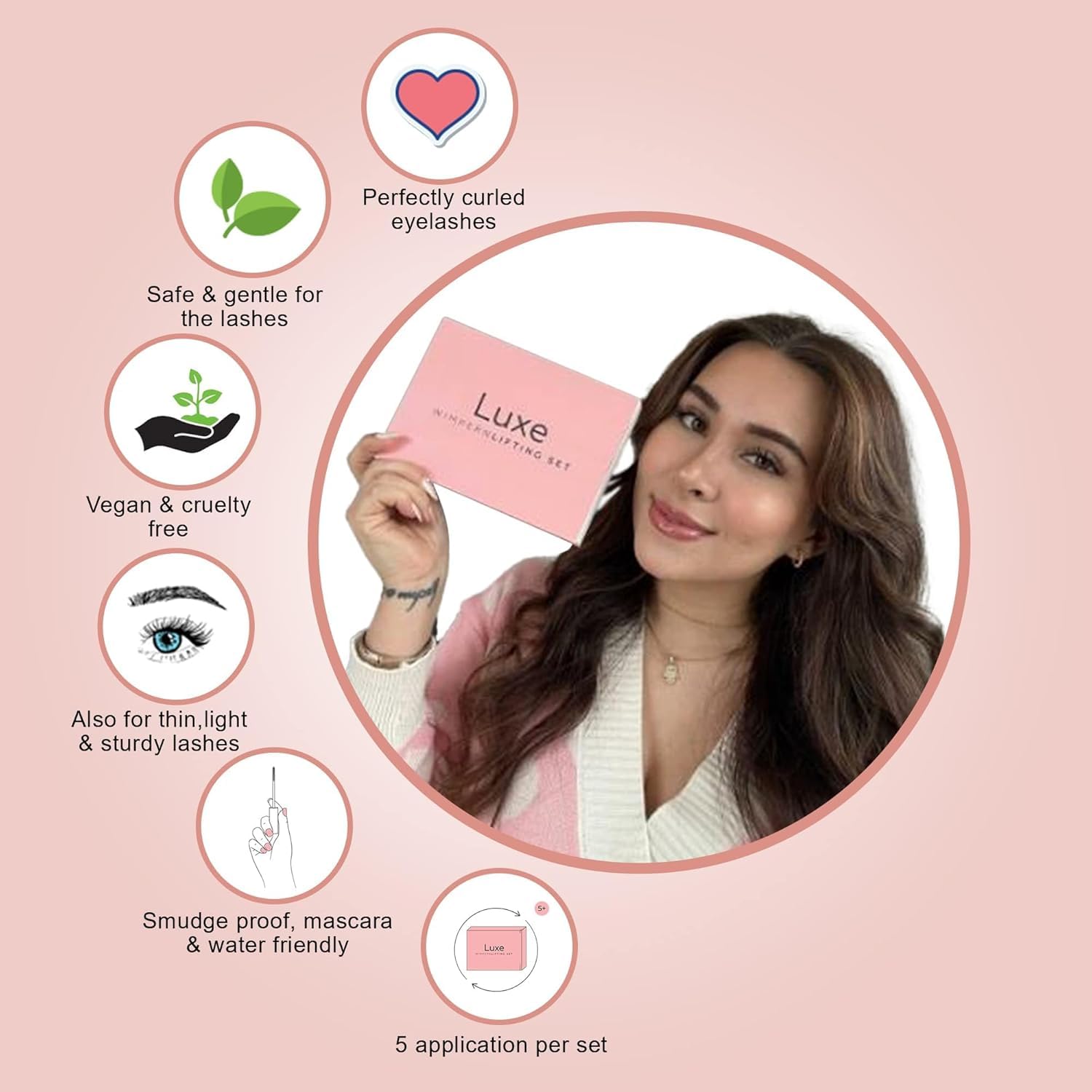 Luxe Cosmetics 8 Week Lash Lift Kit Complete Set Easy Application - Image 6