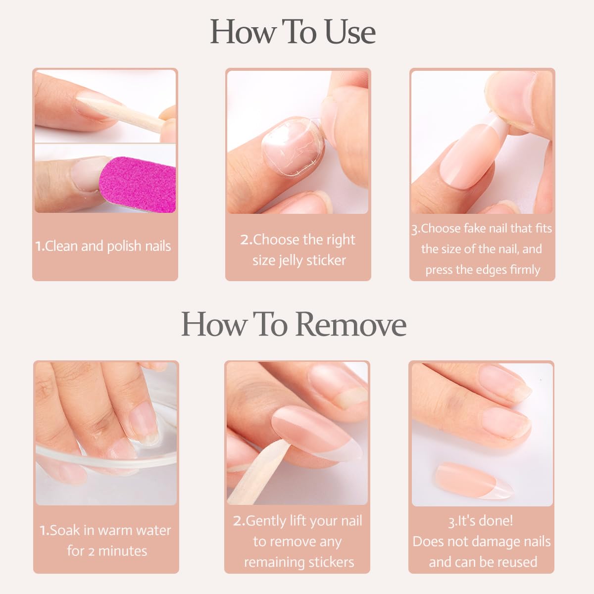 Red Glossy Square Press-On Nails with Designs 24 Pcs Full Cover Medium Size for Women - Image 7