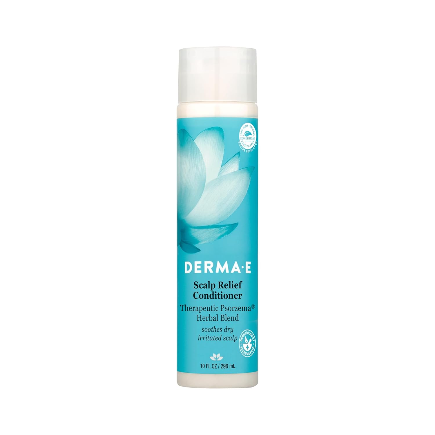 Derma E Scalp Relief Conditioner with Psorzema Herbal Blend – All Natural Scalp Treatment & Dandruff Conditioner – Soothes Itchy Scalp and Promotes Scalp Health, 10 Fl Oz (Pack of 1)