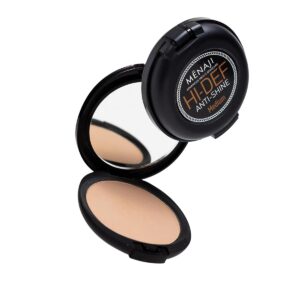 MËNAJI Anti-Shine Powder (HDPV) - Anti-Shine Face Make-Up for Men - Natural Looking Makeup - Mens Cosmetics - Medium