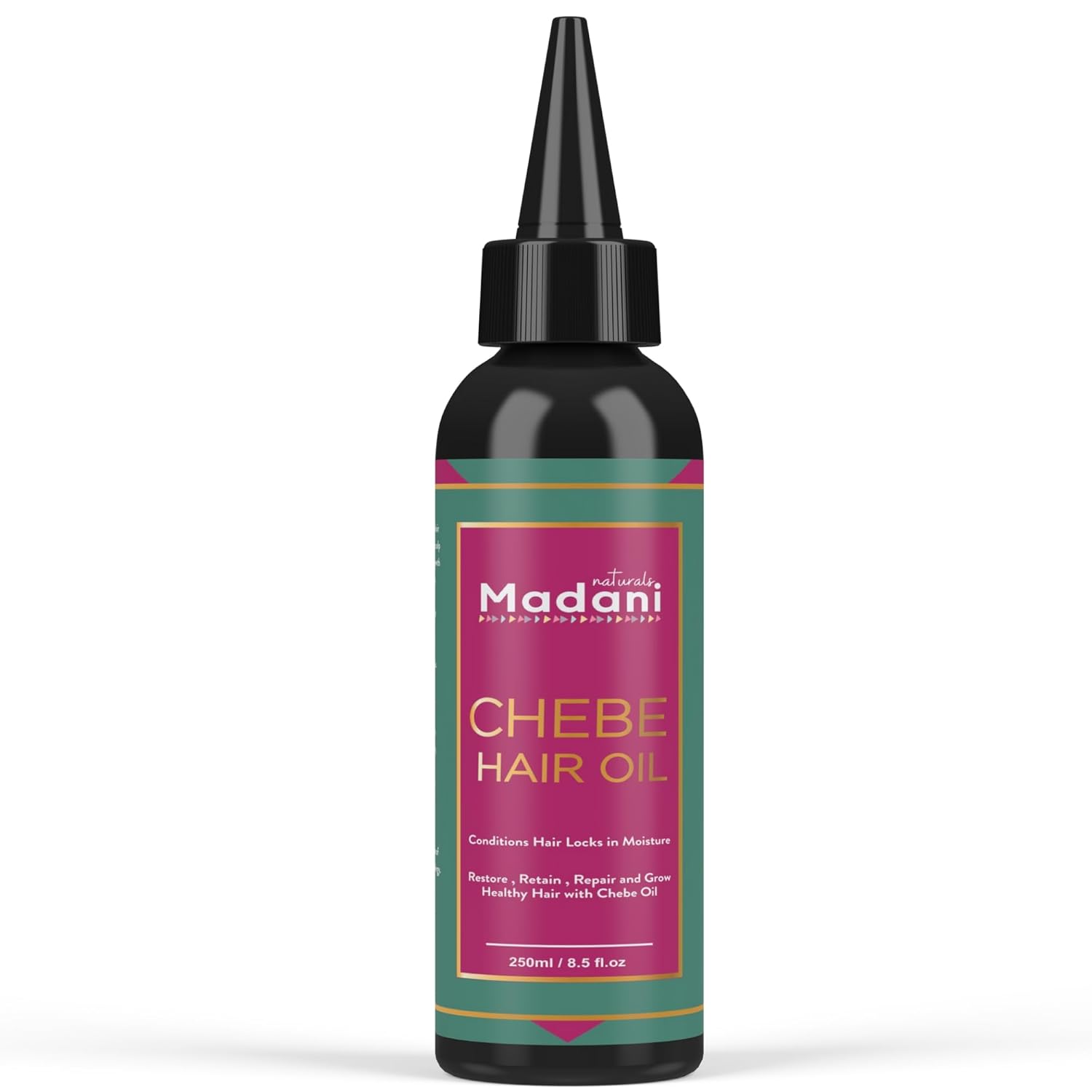 Chebe Hair Oil for Hair Growth with African Chebe Powder and 10 in 1 Natural Oils for Hair Growth Stronger, Thicker, Longer Hair, for All Hair Types (8.5oz), Brown