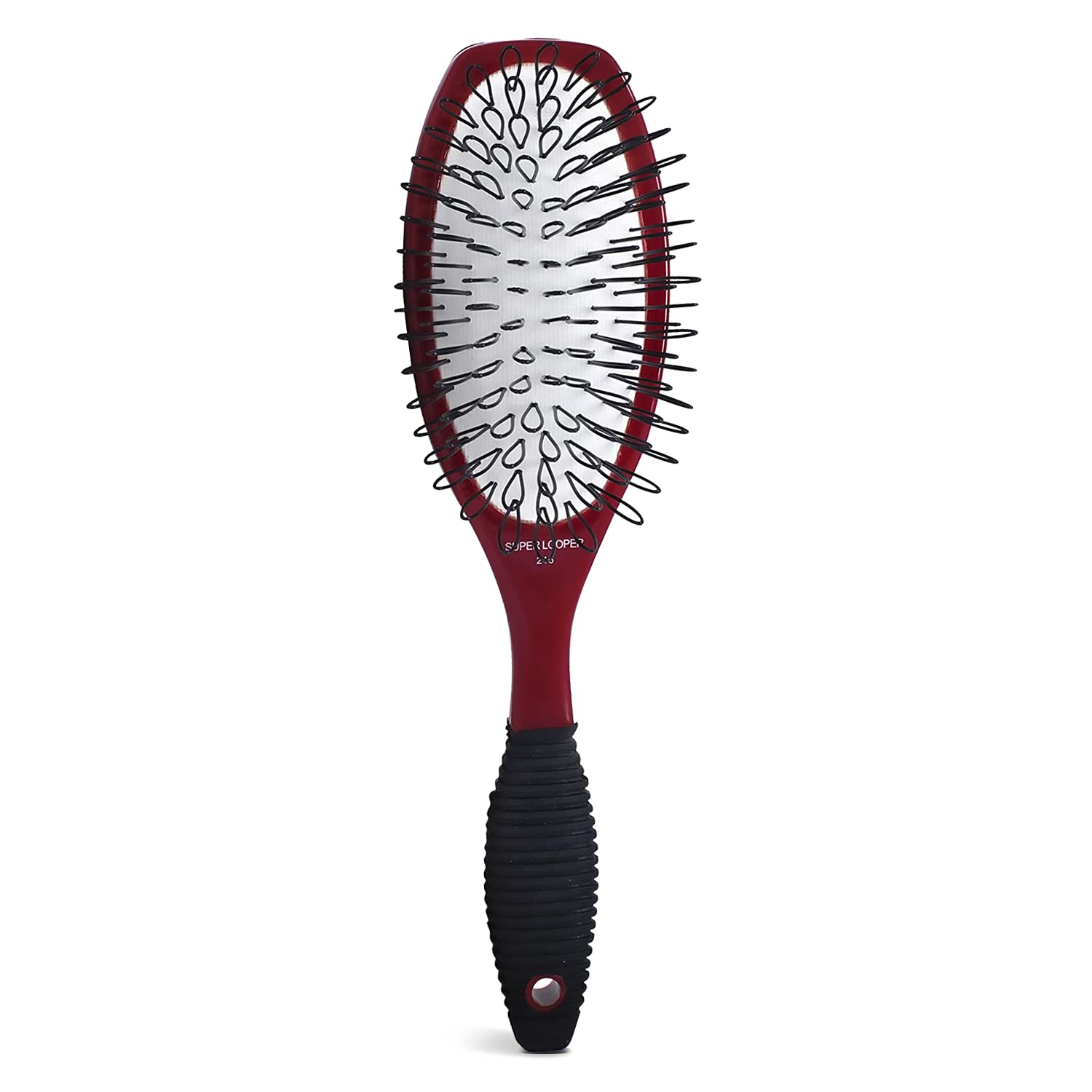 Spornette Super Looper Wig Brush, Cushioned & Looped Nylon Bristles for Extensions, Wigs, Hair Pieces, Toupees & Weaves - For Brushing, Styling, & Detangling Natural & Synthetic Hair