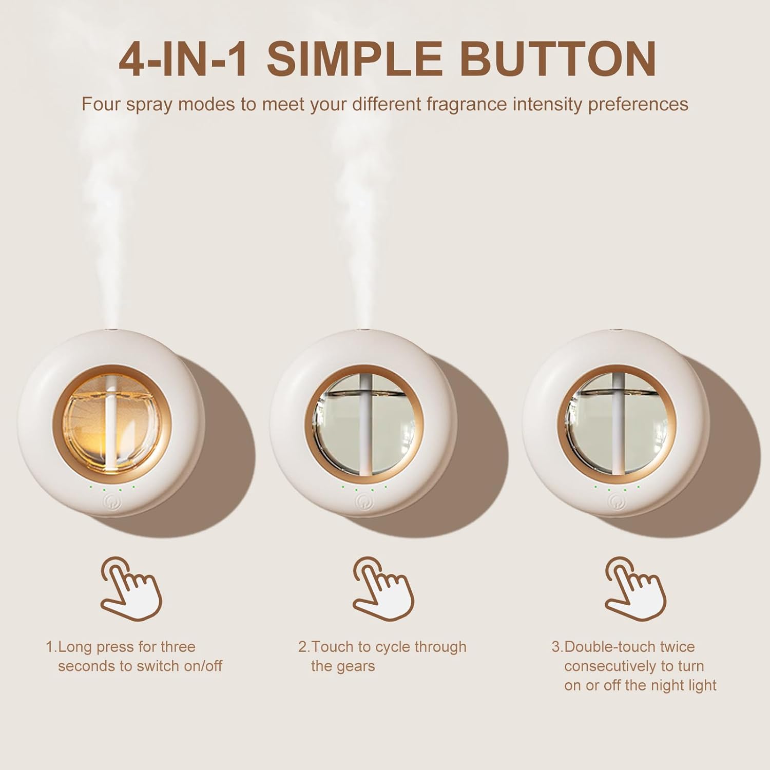 120ML Large Room Essential Oil Diffuser with Bluetooth Control and Night Light - Image 3