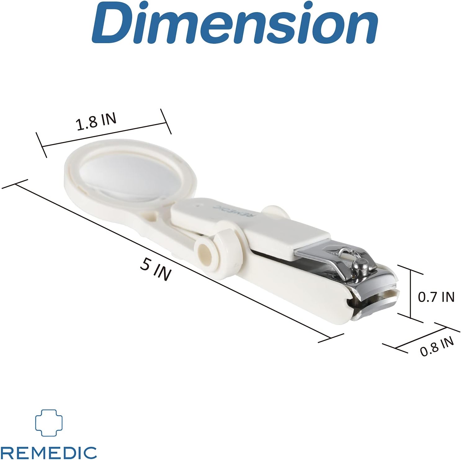 Extra Large Nail Clippers 3.5X Magnifier for Easy Senior and Low Vision Nail Trimming - Image 3