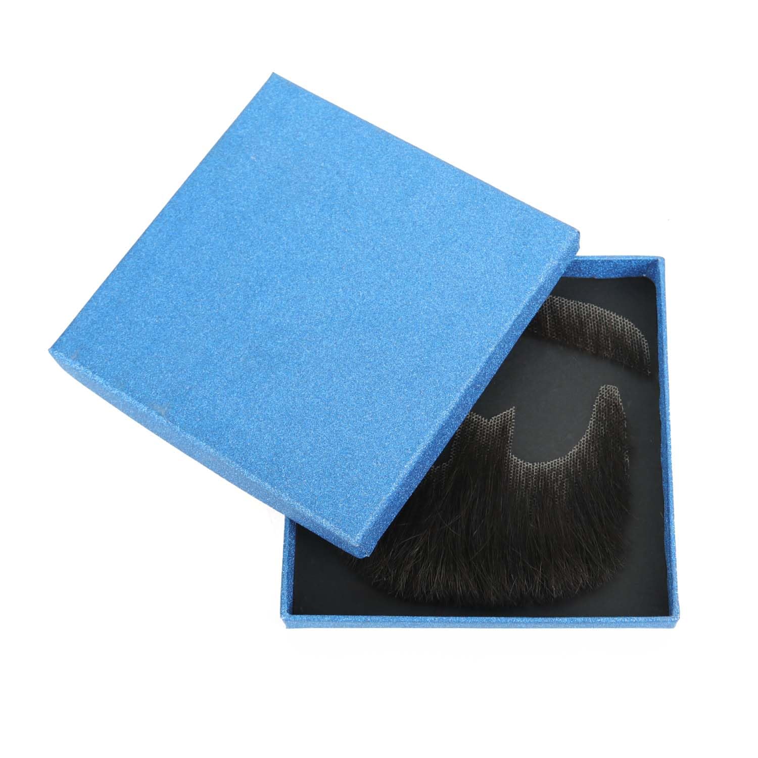 Gx Beauty Realistic 100% Human Hair Black Goatee Beard for Men Lace Invisible Design - Image 6
