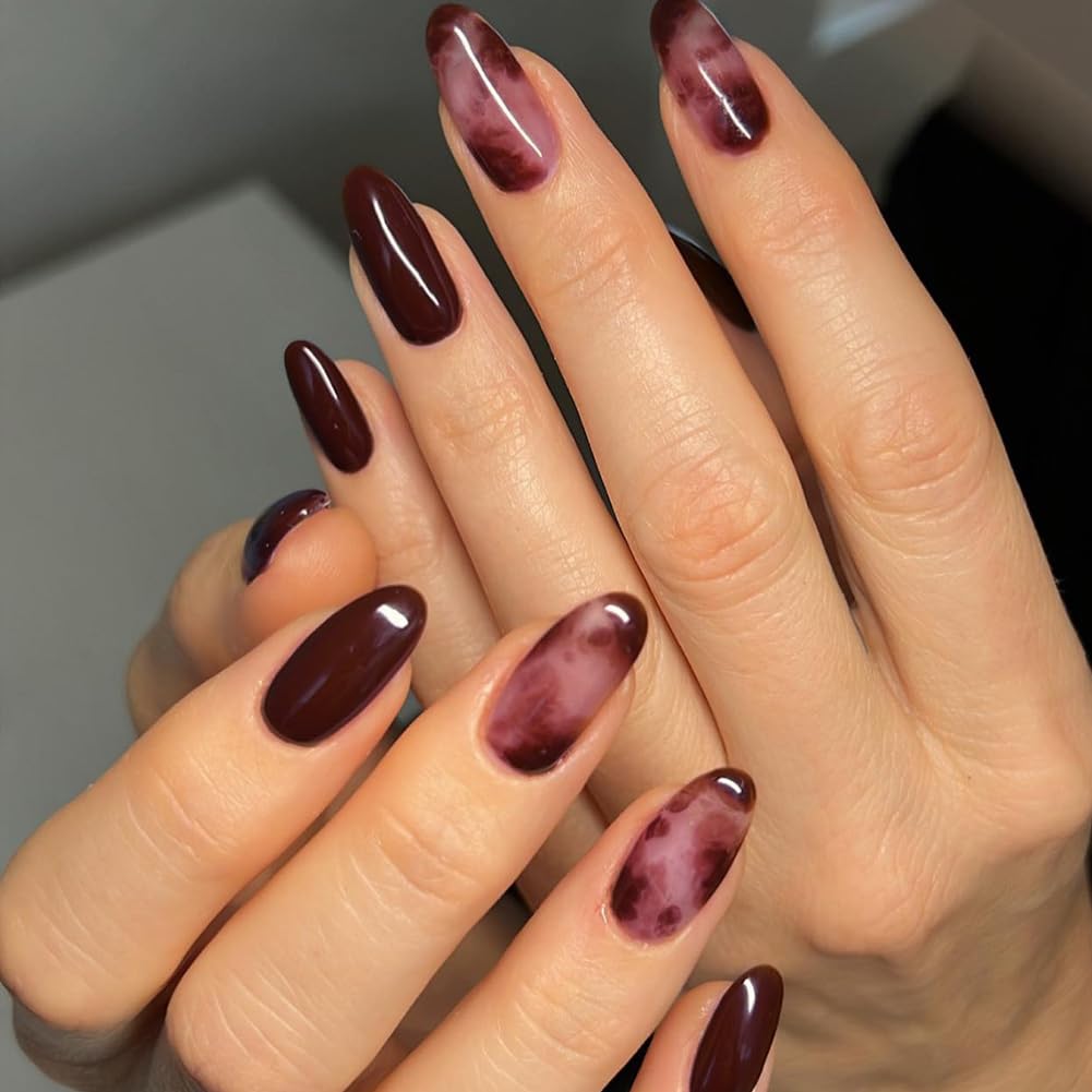 BORN PRETTY Dark Brown Gel Nail Polish Fall Winter Mocha Caramel Color Gel Polish Soak Off Gel Polish Nail Art Design Manicure Salon DIY Home 15ML