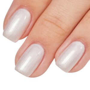 Pearl White Glitter Gel Polish 8ML Shimmer Mermaid Nail Gel Soak Off UV Gel for Salon, Home DIY Manicure