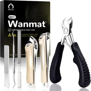 Upgraded Toe Nail Clippers for Men, 6pcs Toenail Clippers, (1pcs)